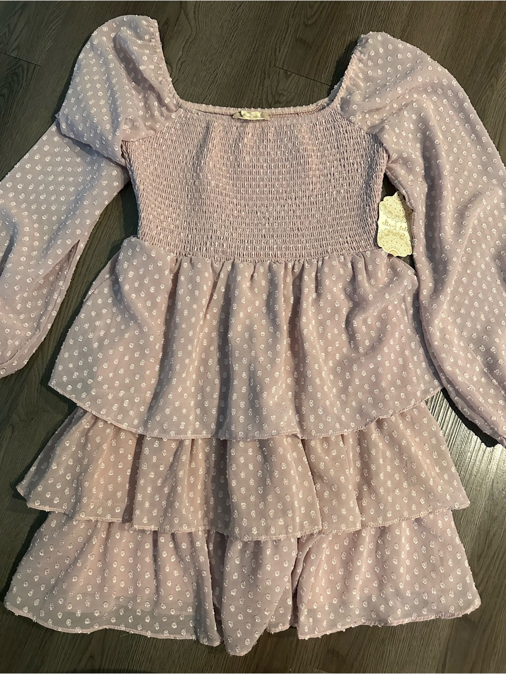 Altars state blush pink mini dress